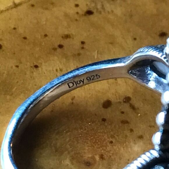 Natural White Buffalo Royston Blue Horizon Turquoise Sterling Silver Ring Size 8 - Picture 5 of 10